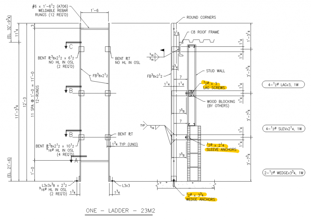 Steel Detailing Connecting to Nonsteel Surfaces jsteel